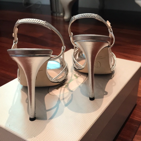 SJP silver high heel sandals - Picture 3 of 7